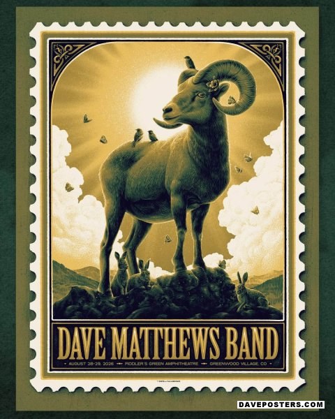 Dave Matthews Band – 8/28/2026, Fiddler's Green Amphitheatre, Greenwood Village, CO