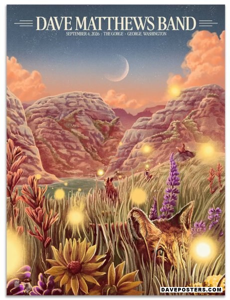 Dave Matthews Band – 9/4/2026, The Gorge Amphitheatre, George, WA