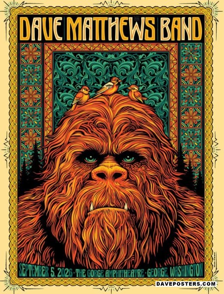 Dave Matthews Band – 9/5/2026, The Gorge Amphitheatre, George, WA
